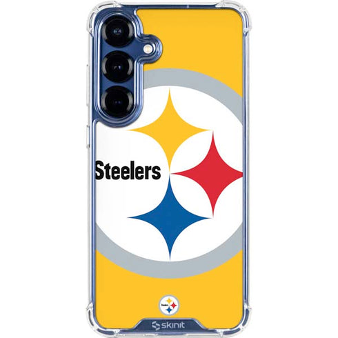 NFL Pittsburgh Steelers Large Logo Galaxy S25 Clear Case