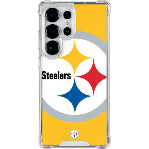 NFL Pittsburgh Steelers Large Logo Galaxy S25 Ultra Clear Case