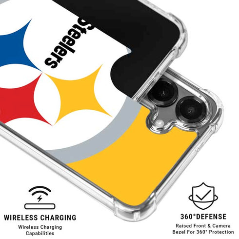 NFL Pittsburgh Steelers Large Logo Galaxy S26 Plus Clear Case