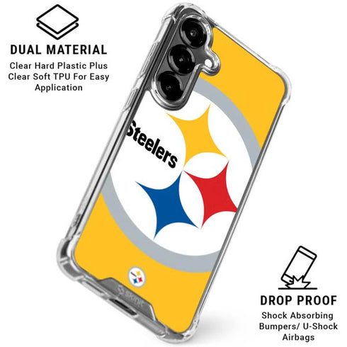 NFL Pittsburgh Steelers Large Logo Galaxy S26 Plus Clear Case