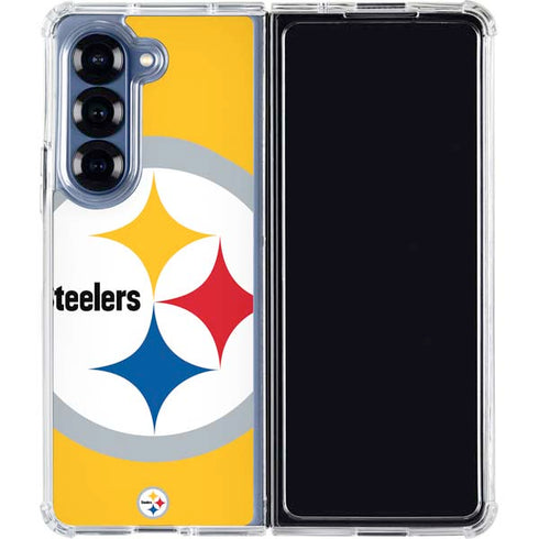 NFL Pittsburgh Steelers Large Logo Galaxy Z Fold6 Clear Case