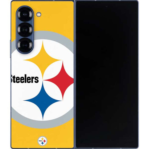NFL Pittsburgh Steelers Large Logo Galaxy Z Fold6 Skin
