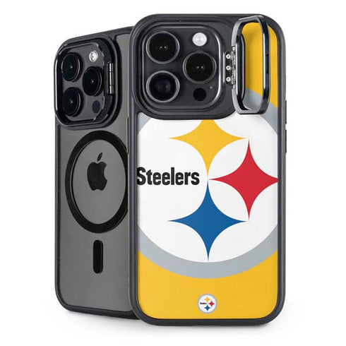NFL Pittsburgh Steelers Large Logo iPhone 13 Pro Max Kickstand Case