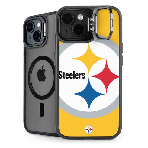 NFL Pittsburgh Steelers Large Logo iPhone 14 Kickstand Case