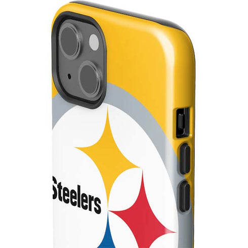 NFL Pittsburgh Steelers Large Logo iPhone 15 Impact Case