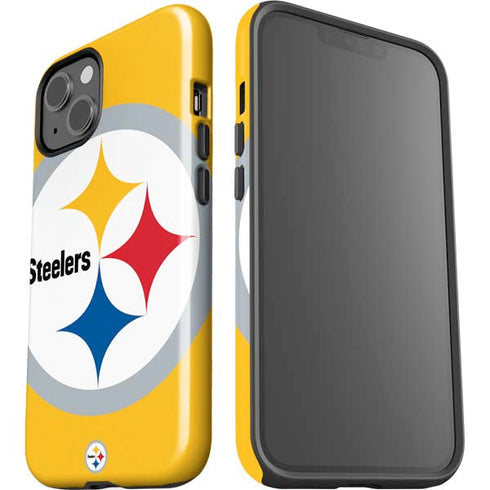 NFL Pittsburgh Steelers Large Logo iPhone 15 Impact Case