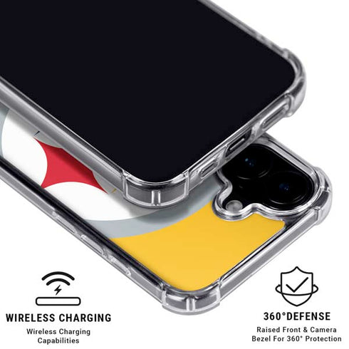NFL Pittsburgh Steelers Large Logo iPhone 16 MagSafe Case