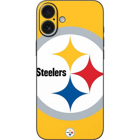 NFL Pittsburgh Steelers Large Logo iPhone 16 Plus Skin