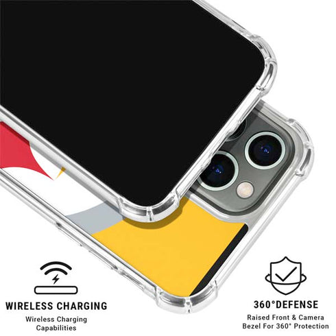 NFL Pittsburgh Steelers Large Logo iPhone 16 Pro Clear Case