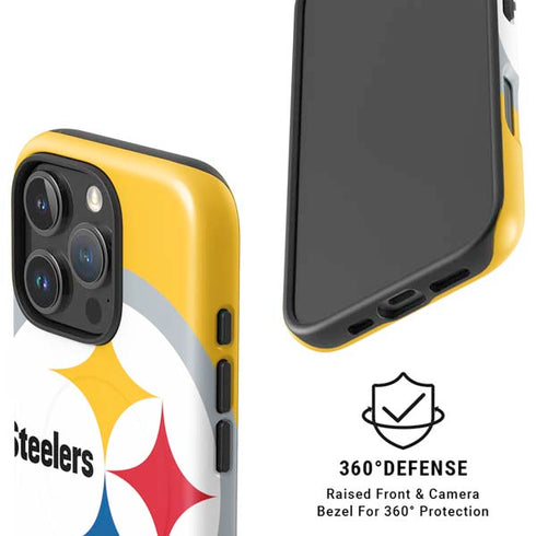 NFL Pittsburgh Steelers Large Logo iPhone 16 Pro Magsafe Impact Case