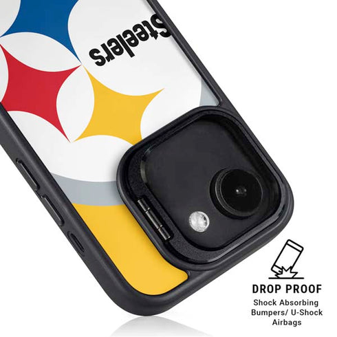 NFL Pittsburgh Steelers Large Logo iPhone 16e Kickstand Case