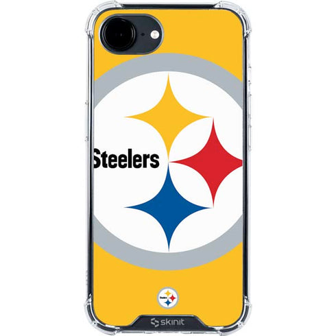 NFL Pittsburgh Steelers Large Logo iPhone 16e Clear Case