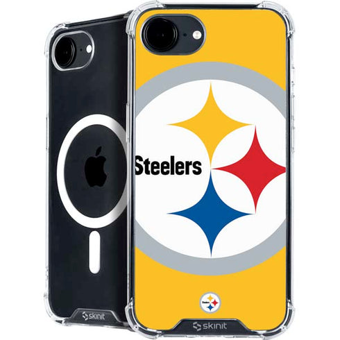 NFL Pittsburgh Steelers Large Logo iPhone 16e MagSafe Case