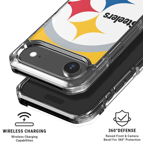 NFL Pittsburgh Steelers Large Logo iPhone 17 Air Clear Case