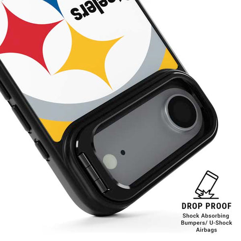 NFL Pittsburgh Steelers Large Logo iPhone 17 Air Kickstand Case