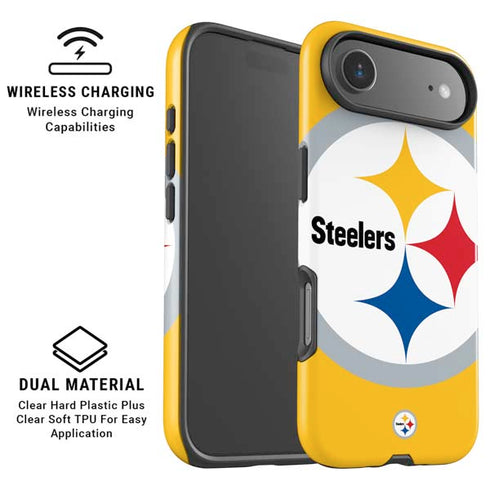 NFL Pittsburgh Steelers Large Logo iPhone 17 Air Magsafe Impact Case