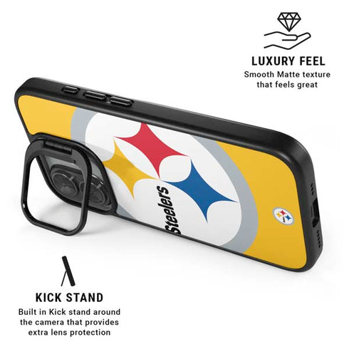 NFL Pittsburgh Steelers Large Logo iPhone 17 Kickstand Case