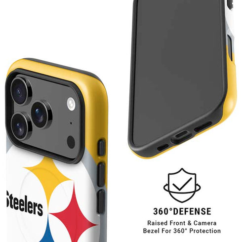 NFL Pittsburgh Steelers Large Logo iPhone 17 Pro Magsafe Impact Case
