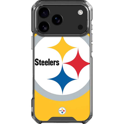 NFL Pittsburgh Steelers Large Logo iPhone 18 Pro Max Clear Case