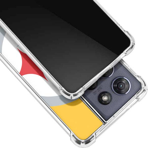 NFL Pittsburgh Steelers Large Logo Moto G 5G (2025) Clear Case