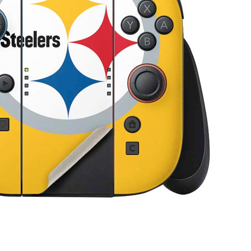 NFL Pittsburgh Steelers Large Logo Nintendo Switch 2 (2025) Joy-Con Controller Skin