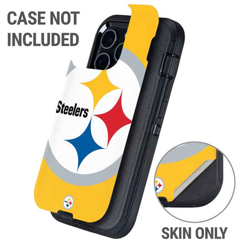 NFL Pittsburgh Steelers Large Logo Otterbox Defender iPhone Skin