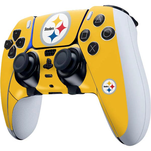 NFL Pittsburgh Steelers Large Logo PS5 DualSense Edge Pro Controller Skin