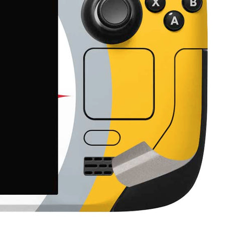 NFL Pittsburgh Steelers Large Logo Steam Deck Handheld Gaming Computer OLED Skin