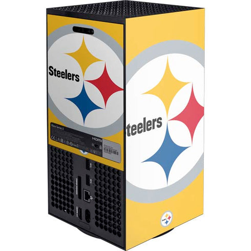 NFL Pittsburgh Steelers Large Logo XBox Series X Digital Edition Console Skin
