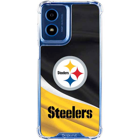 NFL Pittsburgh Steelers Moto G 5G (2024) Clear Case