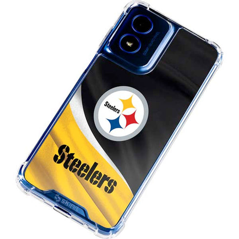 NFL Pittsburgh Steelers Moto G 5G (2024) Clear Case