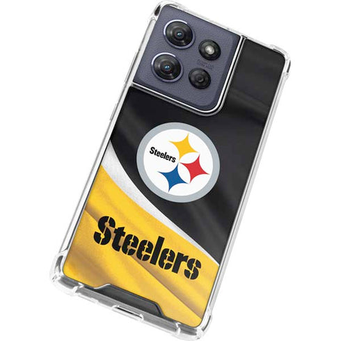 NFL Pittsburgh Steelers Moto G Play 5G (2025) Clear Case