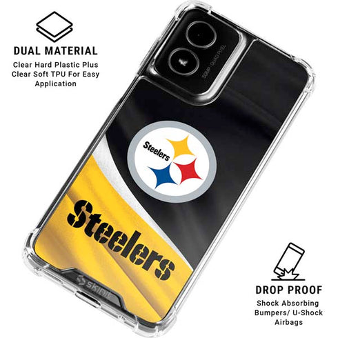 NFL Pittsburgh Steelers Moto G Power 5G (2024) Clear Case