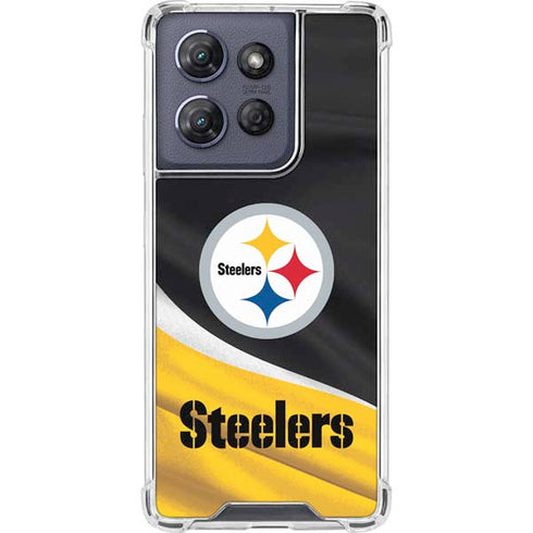 NFL Pittsburgh Steelers Moto G Power 5G (2025) Clear Case