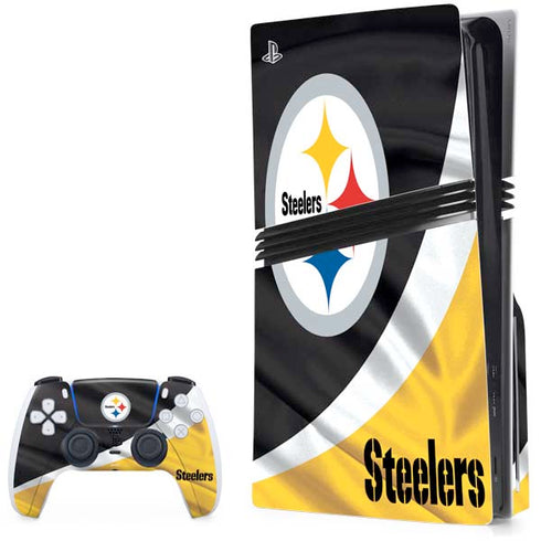 NFL Pittsburgh Steelers PS5 Pro Disk Bundle Skin