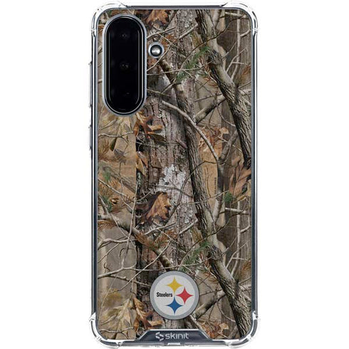 NFL Pittsburgh Steelers Realtree AP Camo Galaxy A36 5G Clear Case