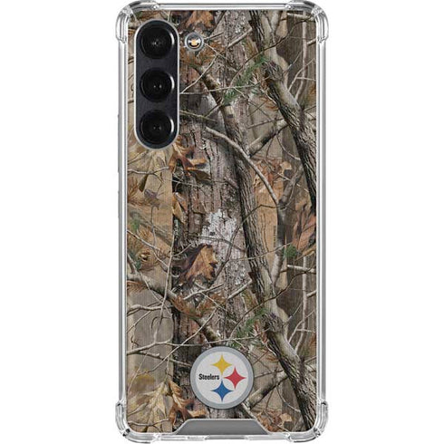 NFL Pittsburgh Steelers Realtree AP Camo Galaxy S24 FE Clear Case