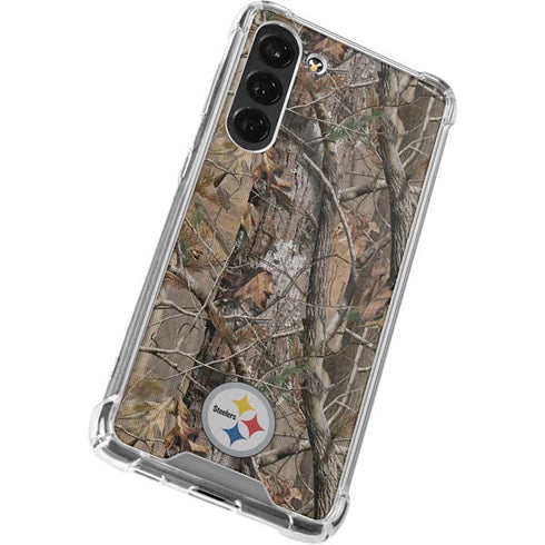NFL Pittsburgh Steelers Realtree AP Camo Galaxy S24 FE Clear Case