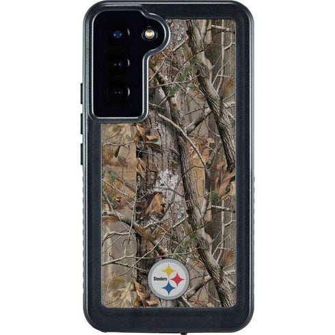 NFL Pittsburgh Steelers Realtree AP Camo Galaxy S24 Plus Waterproof Case