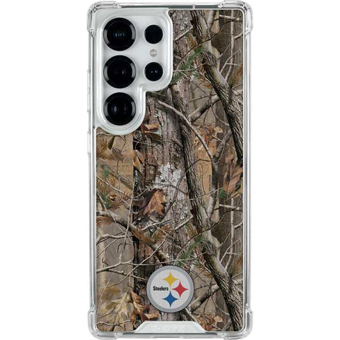 NFL Pittsburgh Steelers Realtree AP Camo Galaxy S25 Ultra Clear Case