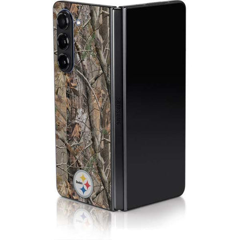 NFL Pittsburgh Steelers Realtree AP Camo Galaxy Z Fold5 5G Skin