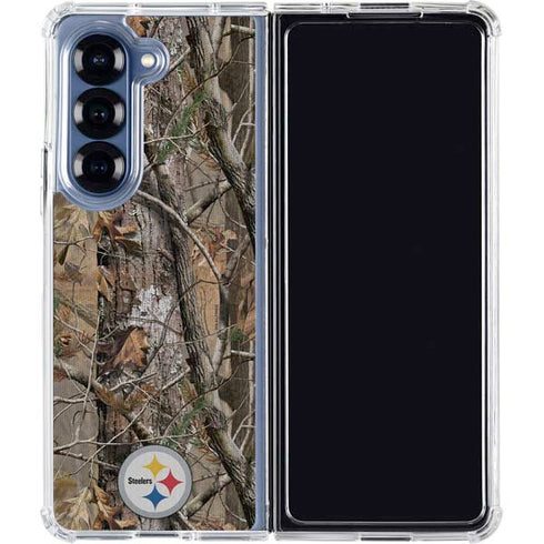 NFL Pittsburgh Steelers Realtree AP Camo Galaxy Z Fold6 Clear Case