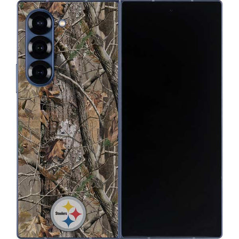 NFL Pittsburgh Steelers Realtree AP Camo Galaxy Z Fold6 Skin