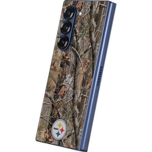 NFL Pittsburgh Steelers Realtree AP Camo Galaxy Z Fold6 Skin