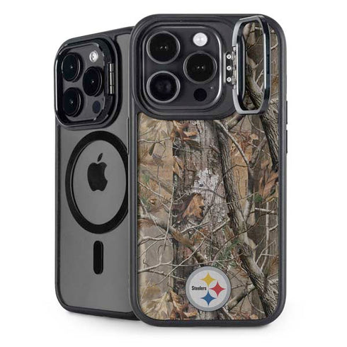 NFL Pittsburgh Steelers Realtree AP Camo iPhone 14 Pro Max Kickstand Case