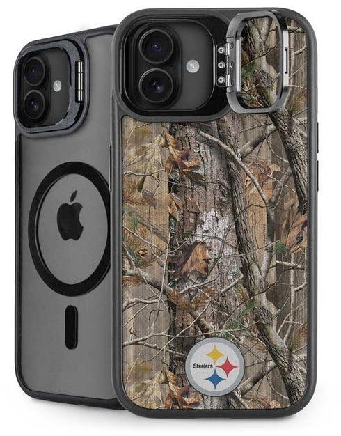 NFL Pittsburgh Steelers Realtree AP Camo iPhone 16 Plus Kickstand Case