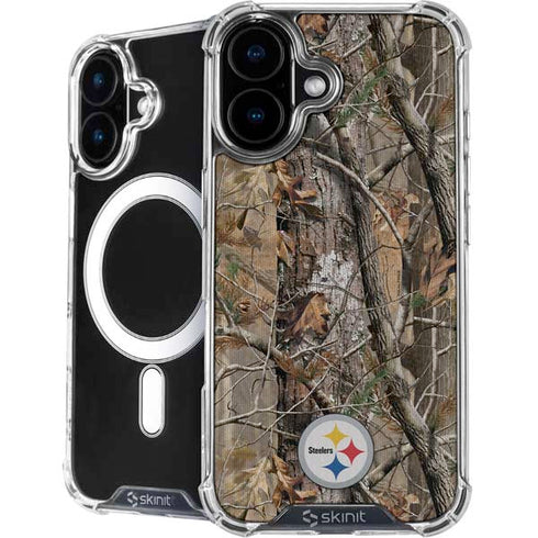 NFL Pittsburgh Steelers Realtree AP Camo iPhone 16 Plus MagSafe Case