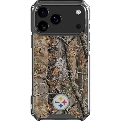 NFL Pittsburgh Steelers Realtree AP Camo iPhone 18 Pro Max Clear Case