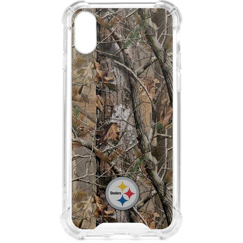 NFL Pittsburgh Steelers Realtree AP Camo iPhone XS Clear Case