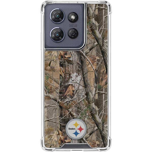NFL Pittsburgh Steelers Realtree AP Camo Moto G 5G (2025) Clear Case